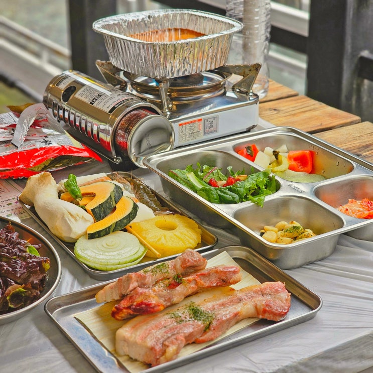  병점역 삼겹살 근처 맛집 더파크 화성 바베큐 고기집