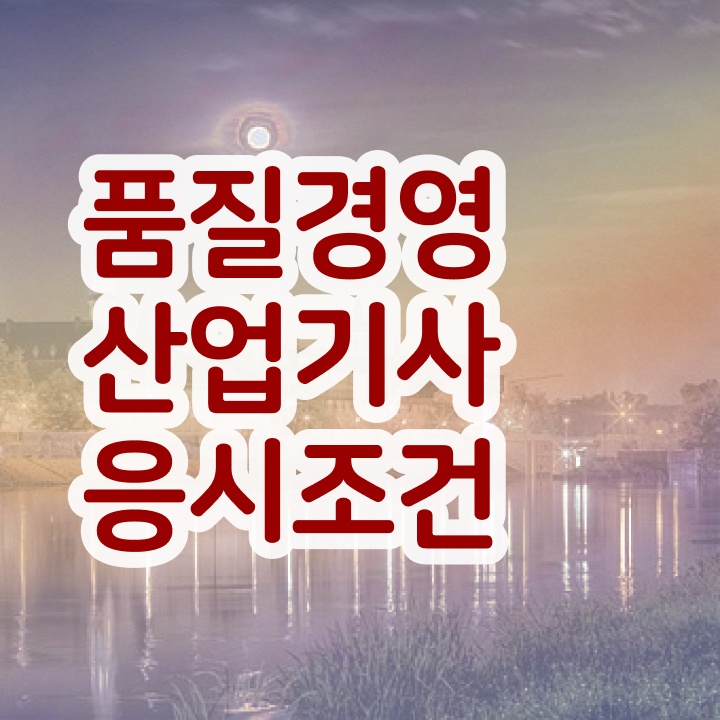  품질경영산업기사 실기 품질경영산업기사 취득자격 독학으로 쉽고 빠르게 완료한 비법
