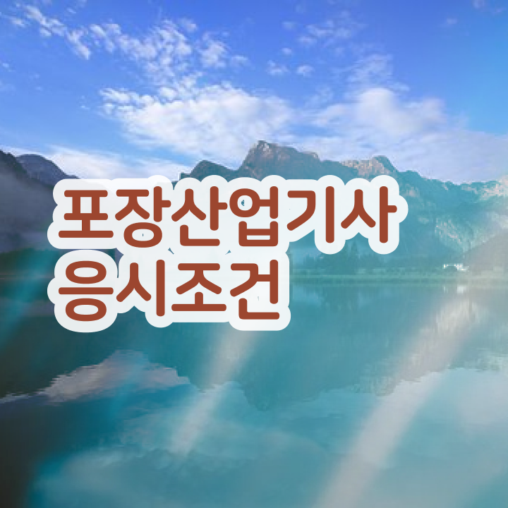  포장산업기사 시험응시조건 학점은행제로 4개월 만에 완료한 비법