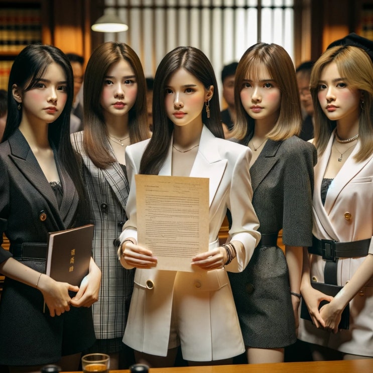 <b>뉴진스</b>, <b>민희진</b> 대표 해임 반대 탄원서 제출… 하이브와 <b>법적</b>... 