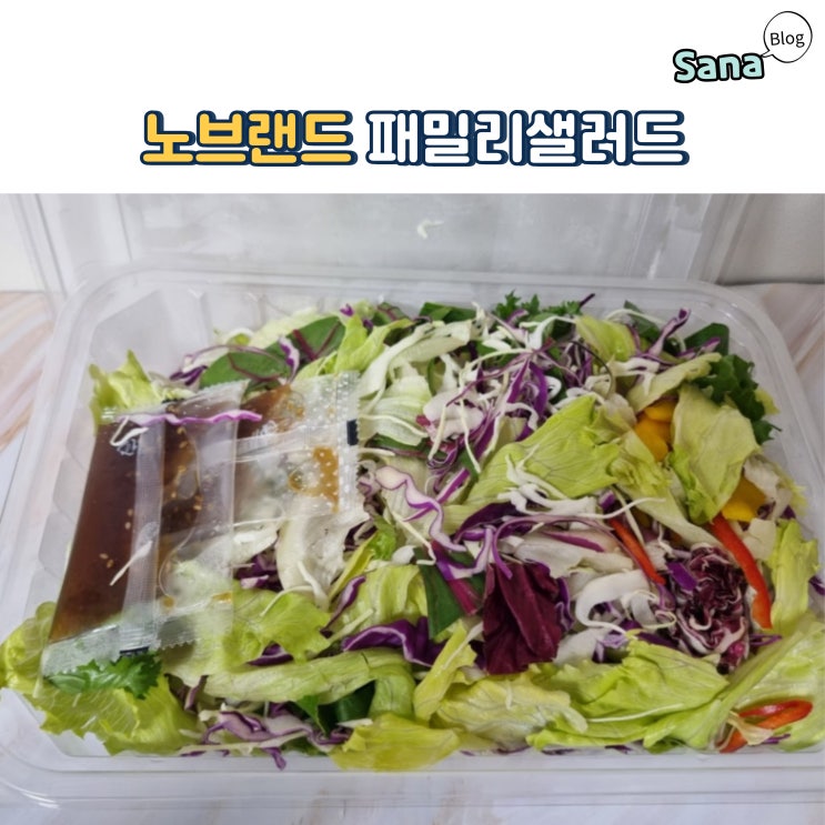  노브랜드 대용량 패밀리샐러드 550g
