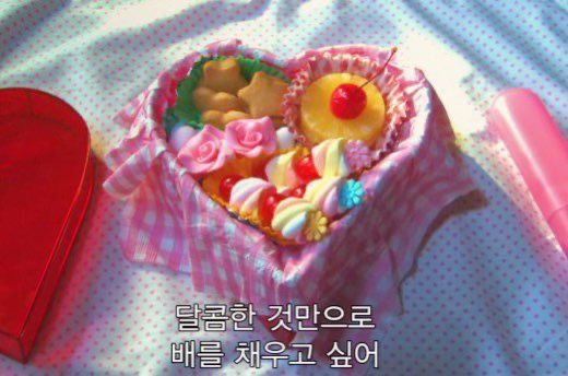  달콤한 것만으로 배를 채우고 싶어