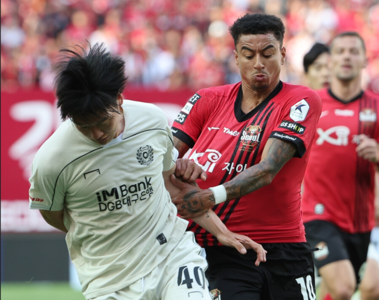 FC서울 린가드 복귀 아쉬움 남긴 첫 선발 출장, 서울은 대구에 1-2 패배 FC서울 린가드 복귀 아쉬움 남긴 첫 선발 출장, 서울은 대구에 1-2 패배