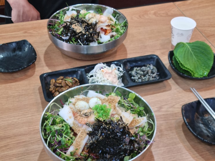  부산 명지 물회 맛집 조선한치왕 한치물회 찐맛집 재방문[200%]