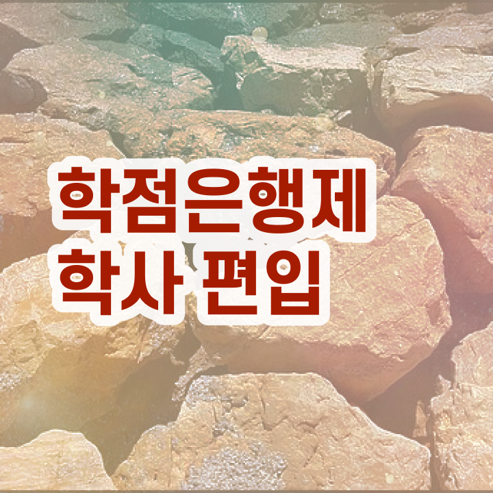 학점은행제 과목 학점 정보 꾸러미