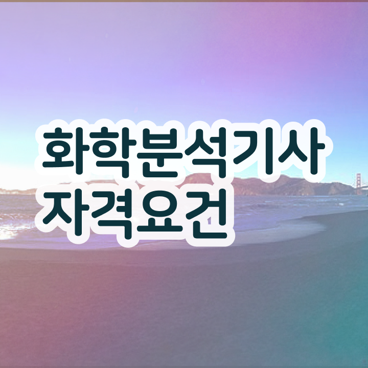  화학분석기사 CBT 화학분석기사 취득자격 인강으로 5개월 만에 완료한 전략