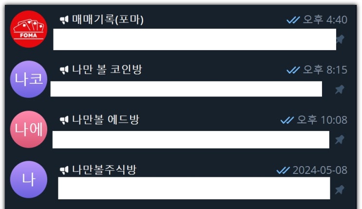 코인 텔레그램 삭제 완료