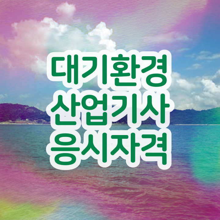  대기환경산업기사 독학 대기환경산업기사 취득자격 온라인 수업으로 4달만에 준비한 비법