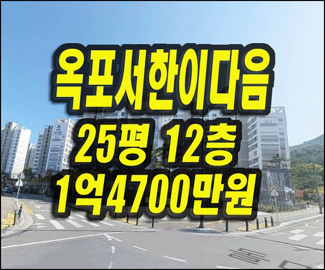  옥포지구서한이다음 달성군 옥포읍 아파트 경매 급매