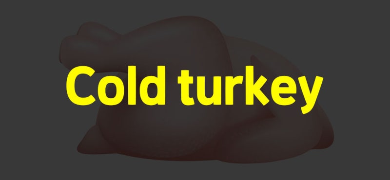 [뇌새김] Cold turkey 무슨 뜻? / 관련 예문까지! : 네이버 블로그