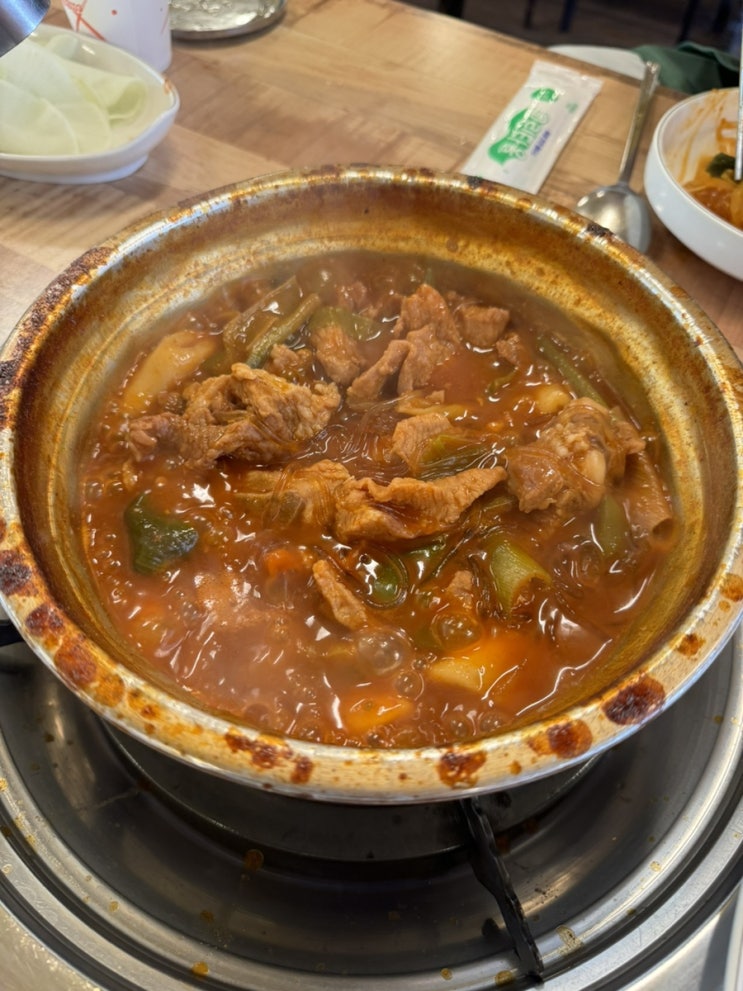  안산 로컬 맛집 매운맛 끝판왕 대파 양푼왕갈비