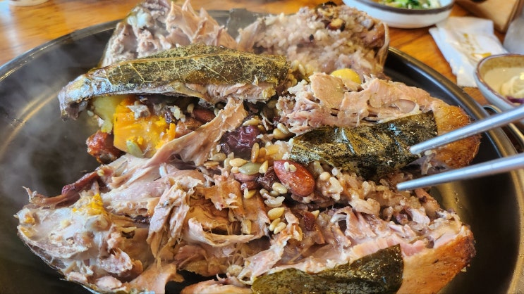  물왕호수 물왕저수지 근처식당 오래된 오리 진흙 구이 맛집 가나안덕 방문 후기