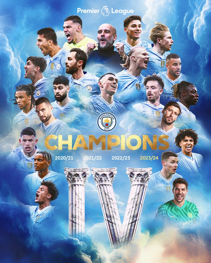 <b>EPL</b> 38라운드 최종전 '맨시티' 4회 연속 <b>1위</b>, <b>손흥민</b> 10-10... 
