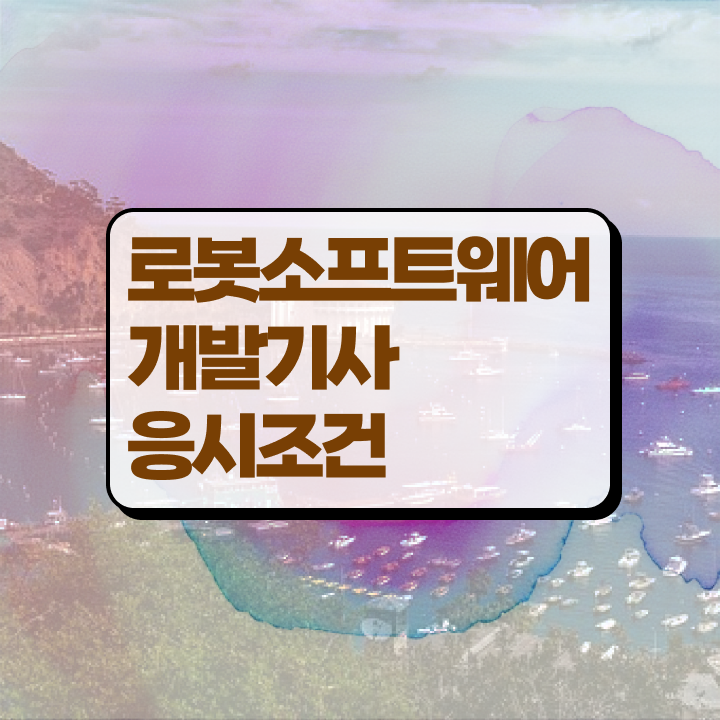  로봇소프트웨어개발기사 응시자격확인 로봇소프트웨어개발기사 자격요건 온라인 수업으로 단기간에 완료한 팁
