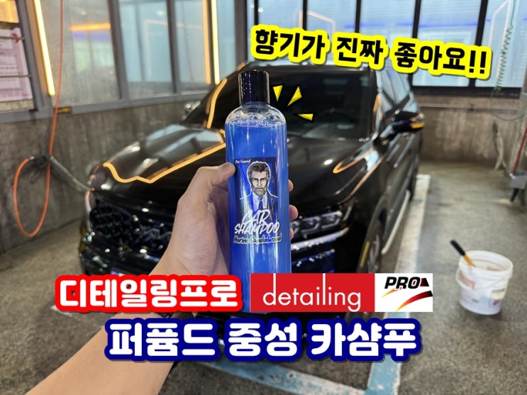  디테일링프로 퍼퓸드 중성 카샴푸 향기 좋은 프리워시 셀프세차용품