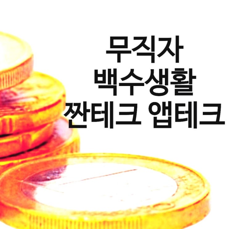  40대 무직자 백수생활 중 짠테크 앱테크 생활(feat. 티끌 모아 티끌 태산)