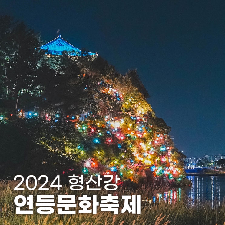  경주 금장대 야경 형산강 연등문화축제
