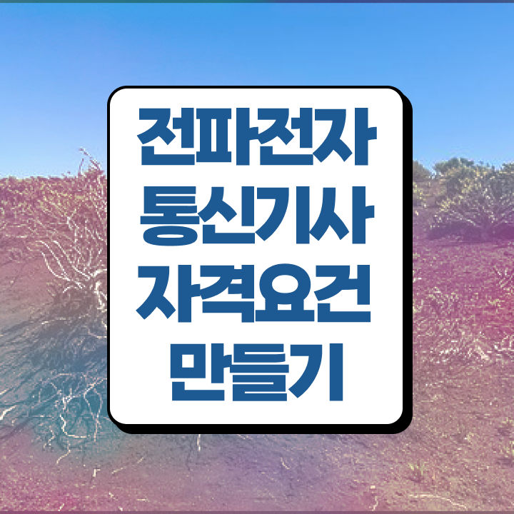  전파전자통신기사 자격요건 인강으로 15주 동안 끝낸 후기