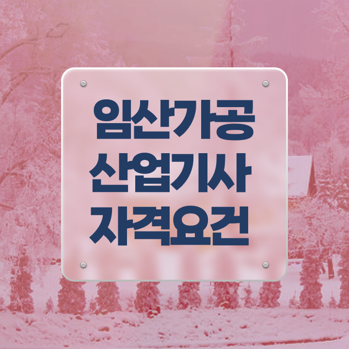  임산가공산업기사 시험응시조건 학점은행제로 반 년만에 끝낸 팁