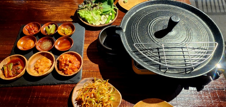  마산 합성동 고기집 이산 점심 솥뚜껑삼겹살