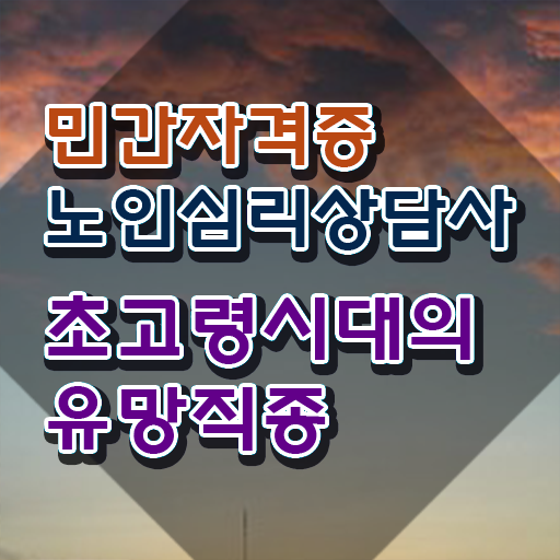  노인심리상담사자격증 , 노인심리상담사 자격증 단기간에 합격한 전략 , 전망