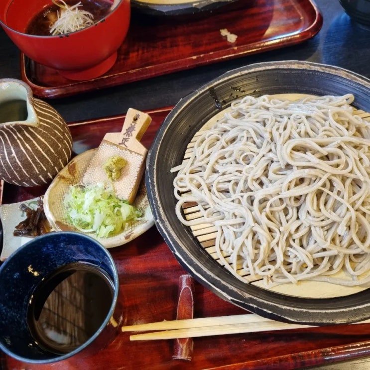  유후인 소바 맛집 웨이팅 없는 누루카와