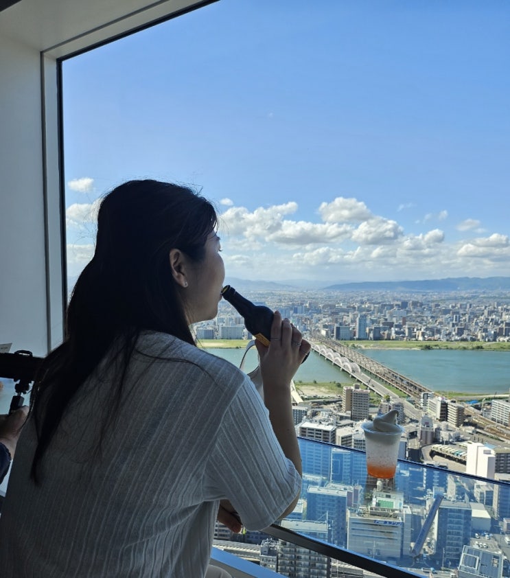  일본 오사카 여행, 자매 일본 여행, 우메다공중정원, 우메다스카이빌딩(입장권, 입장 방법 등), 오사카 전망