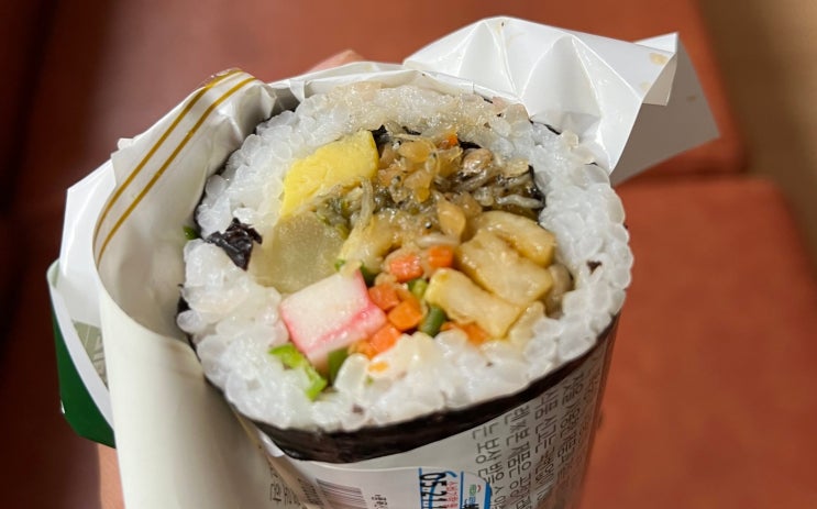  편식리뷰_45 GS25 멸추김밥 (3400) + 세이면 김치국수 (????)