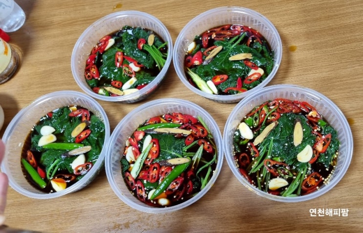  곰취장아찌 만드는법 곰취나물짱아치