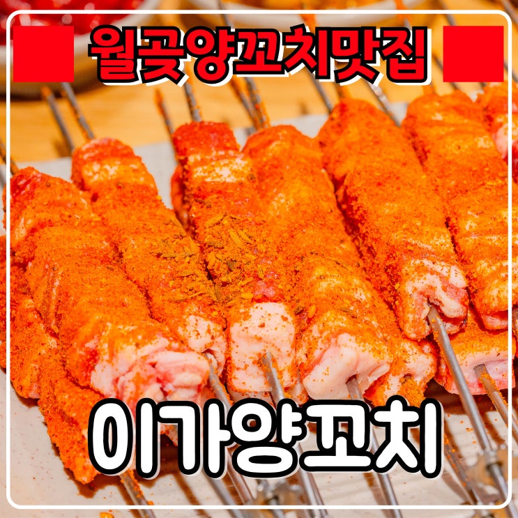  월곶양꼬치 맛집 『 이가양꼬치 』서비스듬뿍 고기 신선한 월곶 맛집