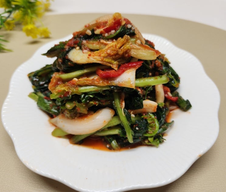  얼갈이 열무김치담그는법 레시피 열무 얼갈이김치 2kg 간단하고 맛있게 담그기