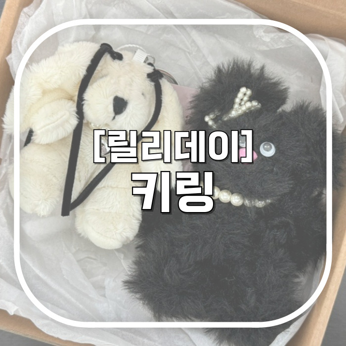  [릴리데이] 귀염뽀짝 키링 추천 내돈내산 솔직후기 / 친구선물 20대선물 젊어지려면 인형달자 토끼키링 테디베어키링 모루인형키링