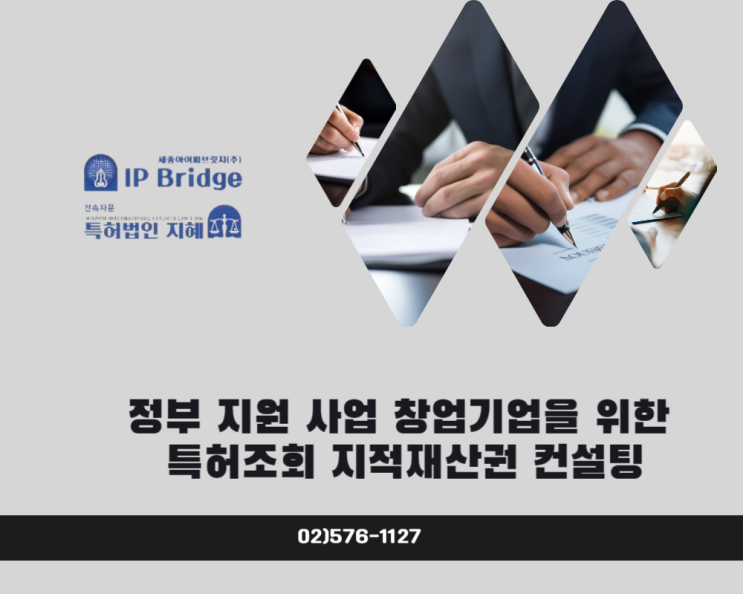  정부 지원 사업 창업기업 특허조회 IP 지적재산권 컨설팅 서비스