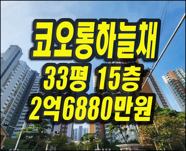  월성동코오롱하늘채1단지 달서구아파트경매 대구경매정보
