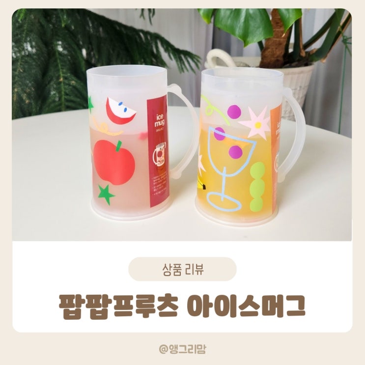  모던하우스 팝팝프루츠 아이스머그 맥주, 음료컵으로 추천