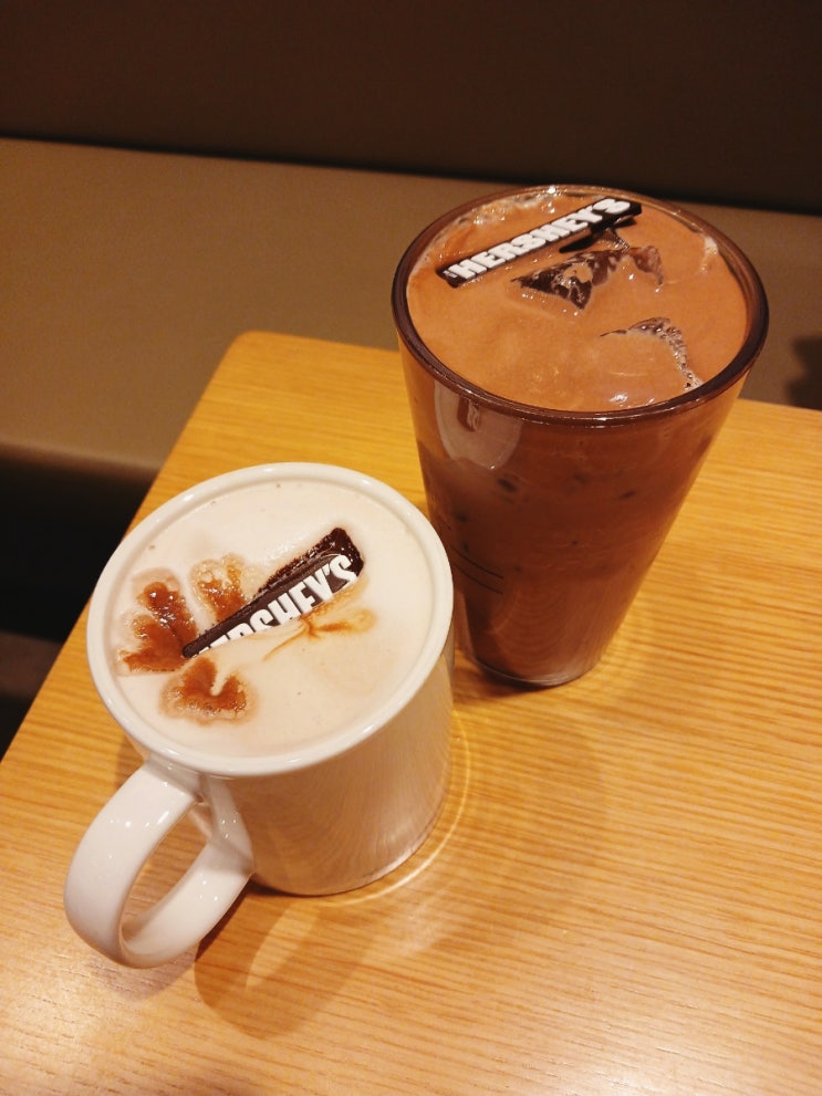  발산역카페 이디야커피 허쉬 크리미 초콜릿