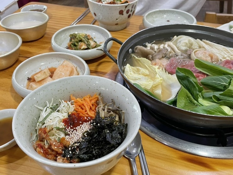  평택 안중 포승 샤브샤브 수제만두전골 꼬막비빔밥 막걸리 식혜 무제한 맛집 하야미
