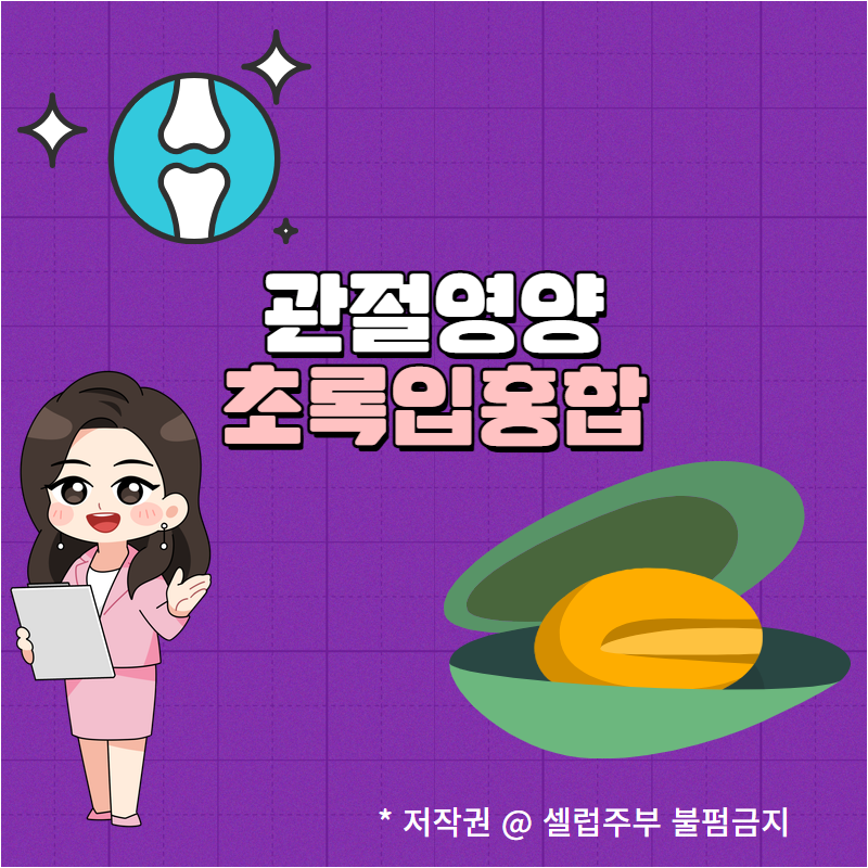 뉴질랜드 초록잎홍합부작용 생각하며 관절케어 셀럽주부 시작