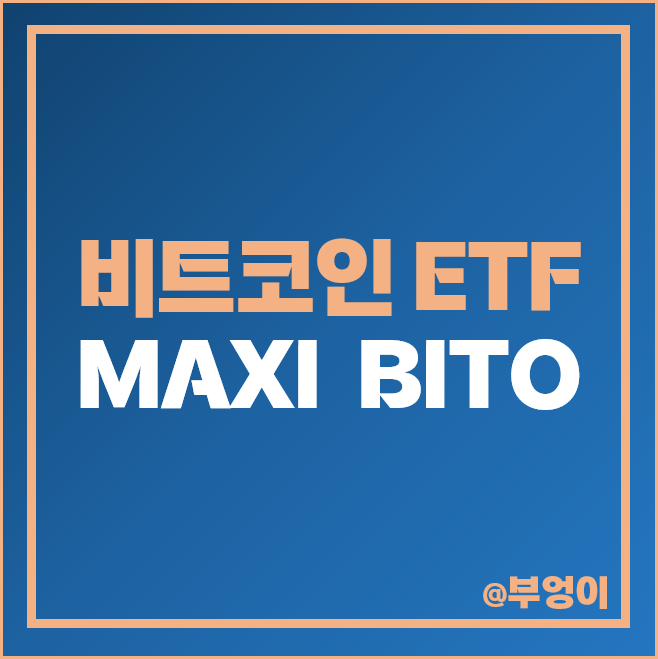 비트코인 관련주 월배당 고배당 미국 ETF 투자 방법 MAXI BITO 비트코인 관련주 월배당 고배당 미국 ETF 투자 방법 MAXI BITO