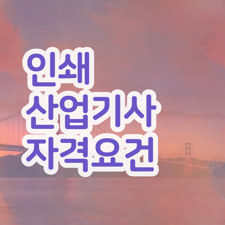  인쇄산업기사 독학 인쇄산업기사 시험응시조건 인강만 듣고 1학기 만에 준비한 과정