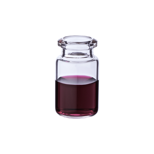  [유리초자] 6 ml 투명 크림프 바이알 (평바닥) 6 ml Clear Crimp Vial (Flat Base)