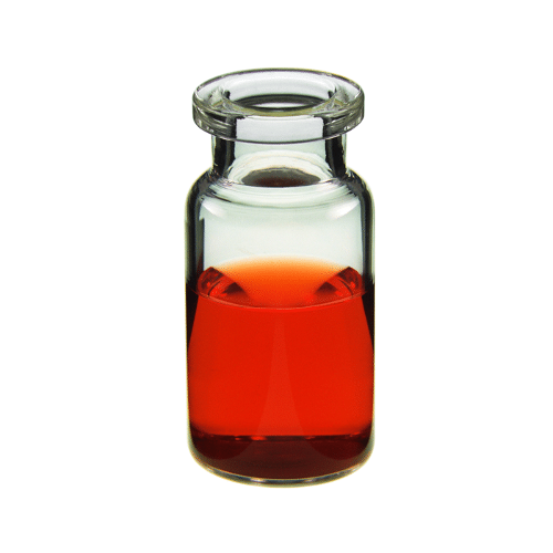  [유리초자] 10 ml 투명 크림프 바이알 (평바닥) 10 ml Clear Crimp Vial (Flat Base)