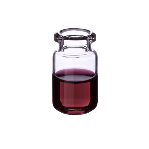  [유리초자] 6 ml 투명 크림프 바이알 (둥근 바닥) 6 ml Clear Crimp Vial (Rounded Base)