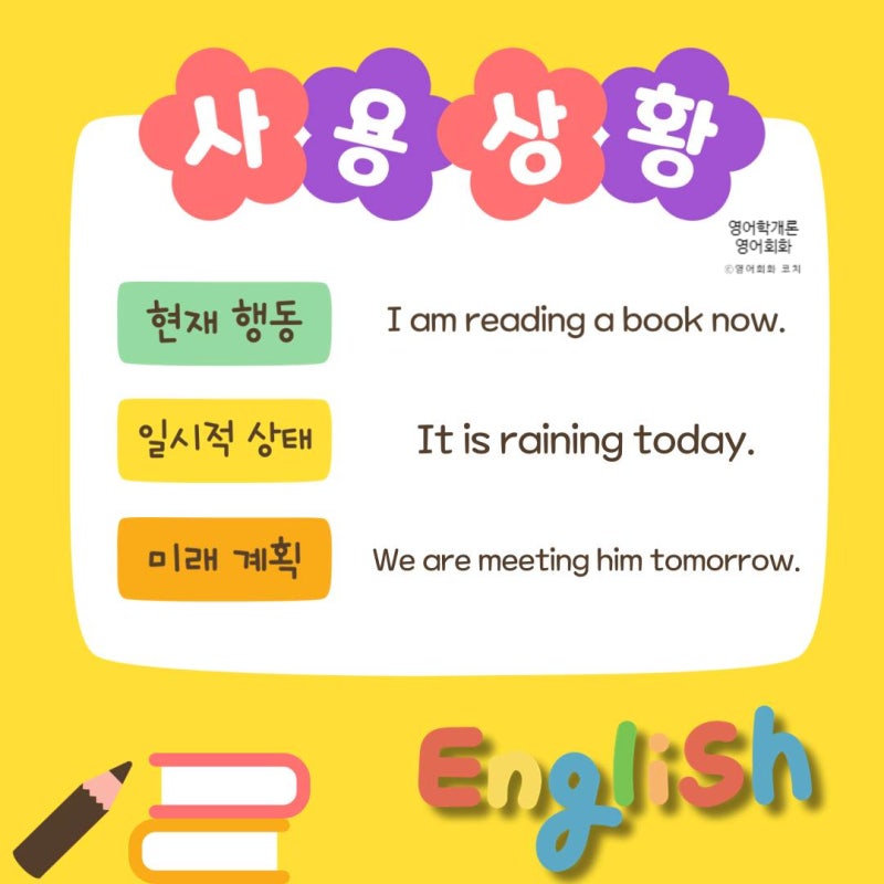 현재 진행형의 이해 : 영어 문법을 쉽게 배우는 방법 : 네이버 블로그