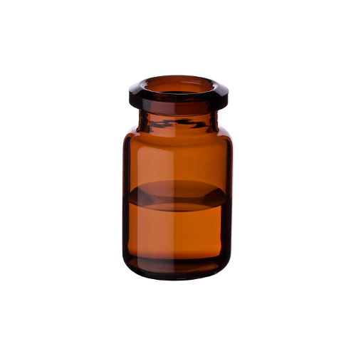  [유리초자] 6 ml 엠버 크림프 바이알 (둥근 바닥) 6 ml Amber Crimp Vial (Rounded Base)