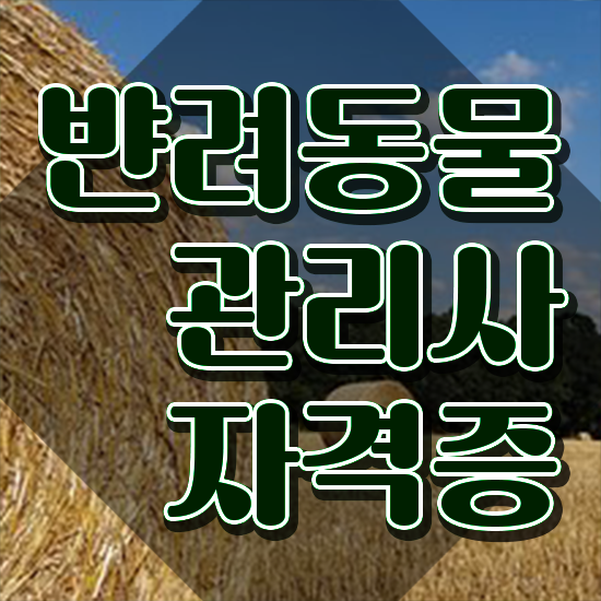  , 반려동물관리사 자격증 온라인으로 시험준비 전격분석