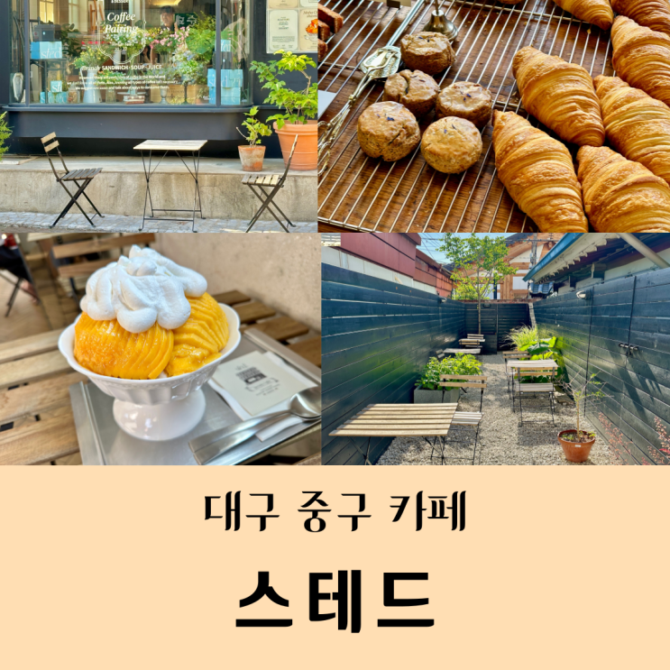  [대구/중구 카페]동성로"스테드"_유럽감성의 분위기 좋은 카페_커피와 케이크에 진심인 곳/내돈내산솔직후기