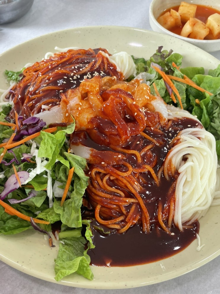  성시경 먹을텐데 회국수 맛집 제주도 구좌읍 “해녀촌” 회국수, 물회 내돈내산 후기