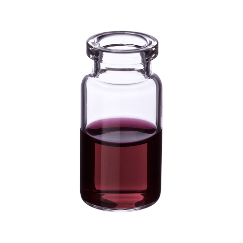  [유리초자] 10 ml 투명 크림프 바이알 (평바닥) 10 ml Clear Crimp Vial (Flat Base)