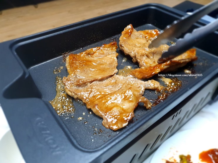  집에서 먹는 맛집 양념돼지갈비 태능초가집갈비